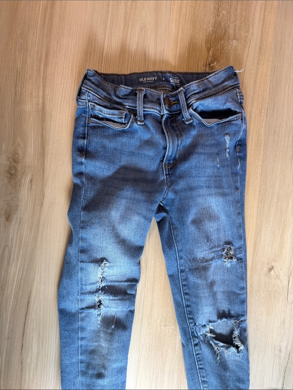 Old Navy Distressed Dark Blue Kids Jeans